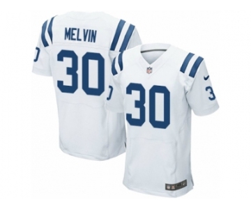 Men Nike Indianapolis Colts #30 Rashaan Melvin Elite White NFL Jersey