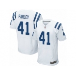 Men Nike Indianapolis Colts #41 Matthias Farley Elite White NFL Jersey