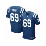 Men Nike Indianapolis Colts #69 Deyshawn Bond Elite Royal Blue Team Color NFL Jersey