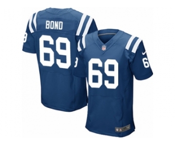 Men Nike Indianapolis Colts #69 Deyshawn Bond Elite Royal Blue Team Color NFL Jersey