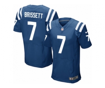 Men Nike Indianapolis Colts #7 Jacoby Brissett Elite Royal Blue Team Color NFL Jersey