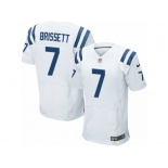 Men Nike Indianapolis Colts #7 Jacoby Brissett Elite White NFL Jersey