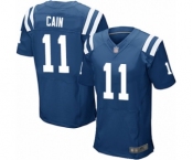 Men's Indianapolis Colts #11 Deon Cain Elite Royal Blue Team Color Football Jersey