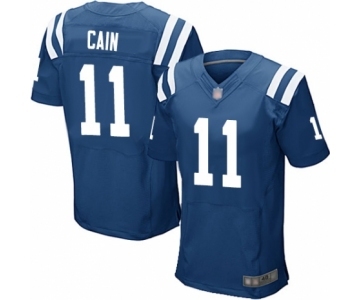 Men's Indianapolis Colts #11 Deon Cain Elite Royal Blue Team Color Football Jersey