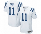 Men's Indianapolis Colts #11 Deon Cain Elite White Football Jersey