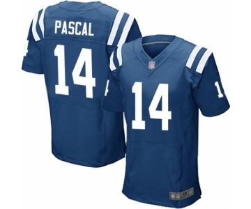 Men's Indianapolis Colts #14 Zach Pascal Elite Royal Blue Team Color Football Jersey