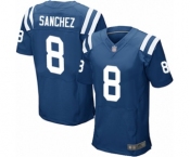 Men's Indianapolis Colts #8 Rigoberto Sanchez Elite Royal Blue Team Color Football Jersey