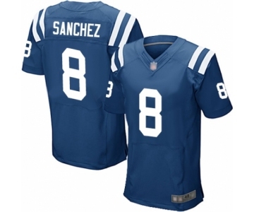 Men's Indianapolis Colts #8 Rigoberto Sanchez Elite Royal Blue Team Color Football Jersey