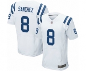 Men's Indianapolis Colts #8 Rigoberto Sanchez Elite White Football Jersey