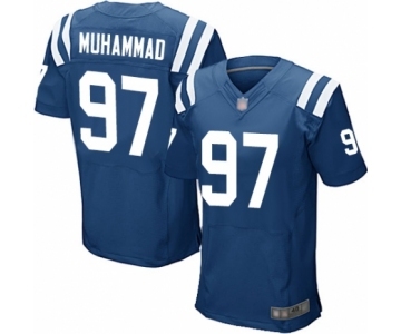 Men's Indianapolis Colts #97 Al-Quadin Muhammad Elite Royal Blue Team Color Football Jersey