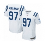 Men's Indianapolis Colts #97 Al-Quadin Muhammad Elite White Football Jersey