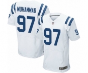 Men's Indianapolis Colts #97 Al-Quadin Muhammad Elite White Football Jersey