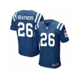 Men's Nike Indianapolis Colts #26 Clayton Geathers Elite Royal Blue Team Color NFL Jersey