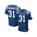 Men's Nike Indianapolis Colts #31 Antonio Cromartie Elite Royal Blue Team Color NFL Jersey