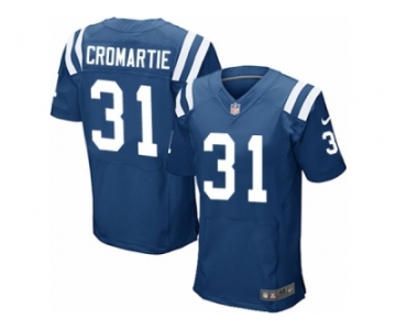 Men's Nike Indianapolis Colts #31 Antonio Cromartie Elite Royal Blue Team Color NFL Jersey