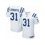 Men's Nike Indianapolis Colts #31 Antonio Cromartie Elite White NFL Jersey