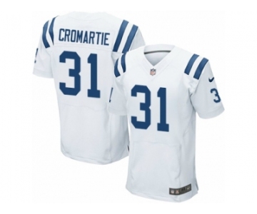 Men's Nike Indianapolis Colts #31 Antonio Cromartie Elite White NFL Jersey