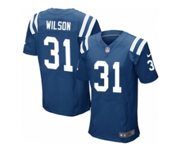 Men's Nike Indianapolis Colts #31 Quincy Wilson Elite Royal Blue Team Color NFL Jersey