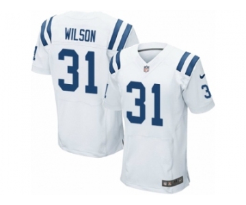 Men's Nike Indianapolis Colts #31 Quincy Wilson Elite White NFL Jersey