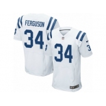 Men's Nike Indianapolis Colts #34 Josh Ferguson Elite White NFL Jersey