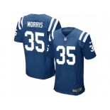 Men's Nike Indianapolis Colts #35 Darryl Morris Elite Royal Blue Team Color NFL Jersey