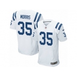 Men's Nike Indianapolis Colts #35 Darryl Morris Elite White NFL Jersey