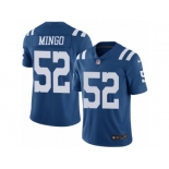 Men's Nike Indianapolis Colts #52 Barkevious Mingo Elite Royal Blue Rush NFL Jersey