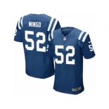 Men's Nike Indianapolis Colts #52 Barkevious Mingo Elite Royal Blue Team Color NFL Jersey