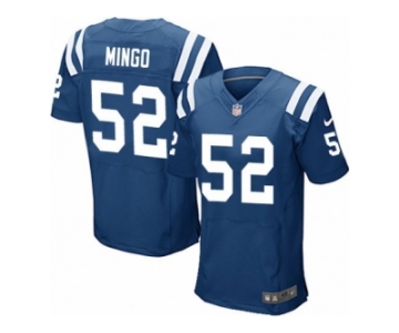 Men's Nike Indianapolis Colts #52 Barkevious Mingo Elite Royal Blue Team Color NFL Jersey