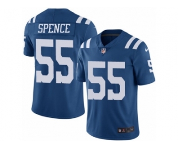 Men's Nike Indianapolis Colts #55 Sean Spence Elite Royal Blue Rush NFL Jersey