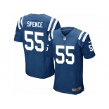 Men's Nike Indianapolis Colts #55 Sean Spence Elite Royal Blue Team Color NFL Jersey