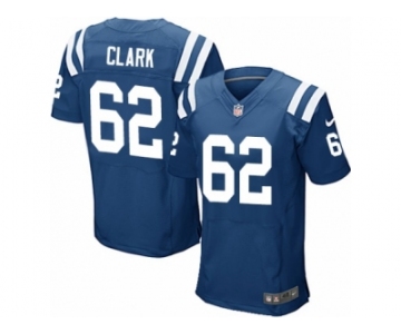 Men's Nike Indianapolis Colts #62 Le'Raven Clark Elite Royal Blue Team Color NFL Jersey