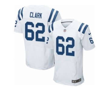 Men's Nike Indianapolis Colts #62 Le'Raven Clark Elite White NFL Jersey