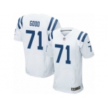 Men's Nike Indianapolis Colts #71 Denzelle Good Elite White NFL Jersey