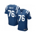 Men's Nike Indianapolis Colts #76 Joe Reitz Elite Royal Blue Team Color NFL Jersey