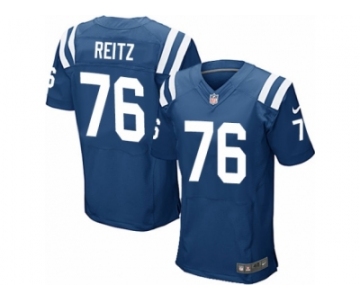 Men's Nike Indianapolis Colts #76 Joe Reitz Elite Royal Blue Team Color NFL Jersey