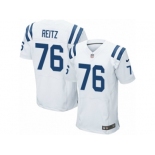 Men's Nike Indianapolis Colts #76 Joe Reitz Elite White NFL Jersey