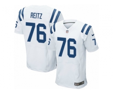 Men's Nike Indianapolis Colts #76 Joe Reitz Elite White NFL Jersey