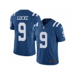 Men's Nike Indianapolis Colts #9 Jeff Locke Elite Royal Blue Rush NFL Jersey