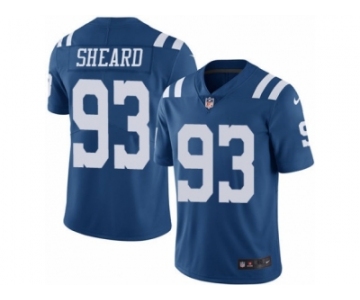 Men's Nike Indianapolis Colts #93 Jabaal Sheard Elite Royal Blue Rush NFL Jersey