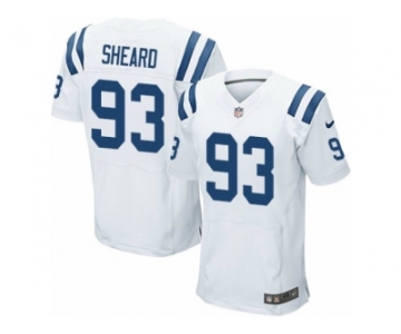 Men's Nike Indianapolis Colts #93 Jabaal Sheard Elite White NFL Jersey