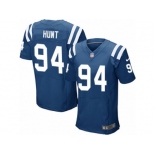 Men's Nike Indianapolis Colts #94 Margus Hunt Elite Royal Blue Team Color NFL Jersey