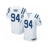 Men's Nike Indianapolis Colts #94 Margus Hunt Elite White NFL Jersey