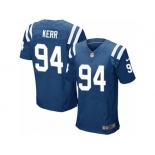 Men's Nike Indianapolis Colts #94 Zach Kerr Elite Royal Blue Team Color NFL Jersey