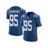 Men's Nike Indianapolis Colts #95 Johnathan Hankins Elite Royal Blue Rush NFL Jersey