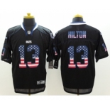 Nike Indianapolis Colts #13 T.Y. Hilton Black Jerseys(USA Flag Fashion Elite)