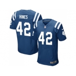 Nike Indianapolis Colts #42 Nyheim Hines Royal Blue Team Color Men Stitched NFL Elite Jersey