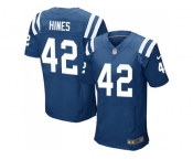 Nike Indianapolis Colts #42 Nyheim Hines Royal Blue Team Color Men Stitched NFL Elite Jersey