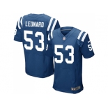 Nike Indianapolis Colts #53 Darius Leonard Royal Blue Team Color Men Stitched NFL Elite Jersey