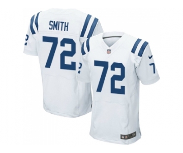 Nike Indianapolis Colts #72 Braden Smith White Men Stitched NFL Elite Jersey